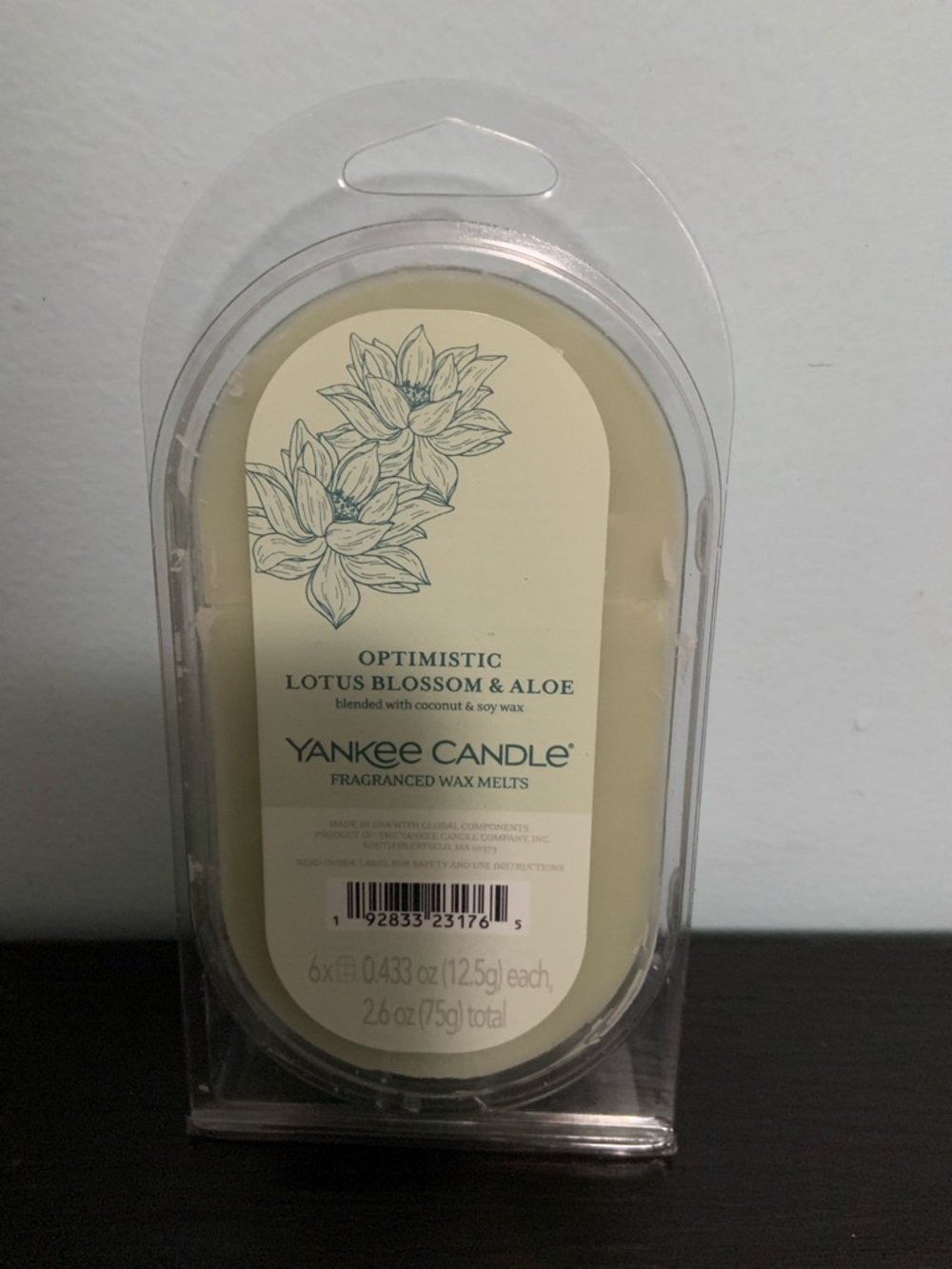 Yankee Candle Wax Melts ‘Optimistic Lotus Blossom & Aloe’ Scent